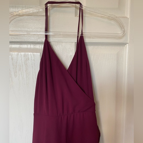 Gorgeous Lulus Lace Up High Low Maxi VNeck Spaghetti Strap Size S - Picture 10 of 16